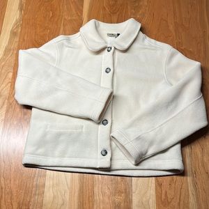 LL Bean Fleece Cropped Shacket